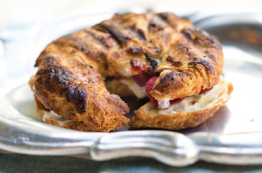 Grilled Mascarpone and Berry Croissant | Go Go Go Gourmet @gogogogourmet