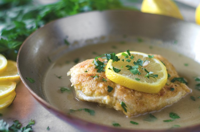 Easy Chicken Frances with lemon and parsley