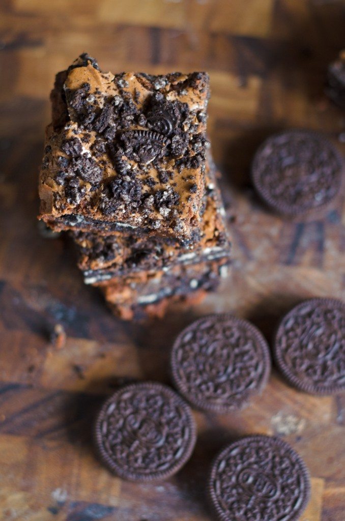 Delicious Oreo Brownies | @gogogogourmet