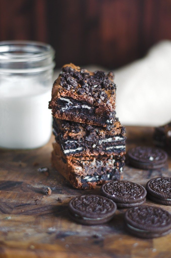 Oreo Brownies | @gogogogourmet