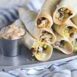 Southwest Chicken Taquitos- perfect for dinners, snacks and parties. Fast and easy! | Go Go Go Gourmet @gogogogourmet