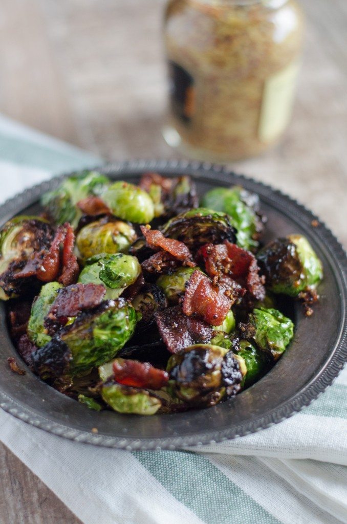 Grilled Brussel Sprouts with Bacon and Mustard | Go Go Go Gourmet @gogogogourmet