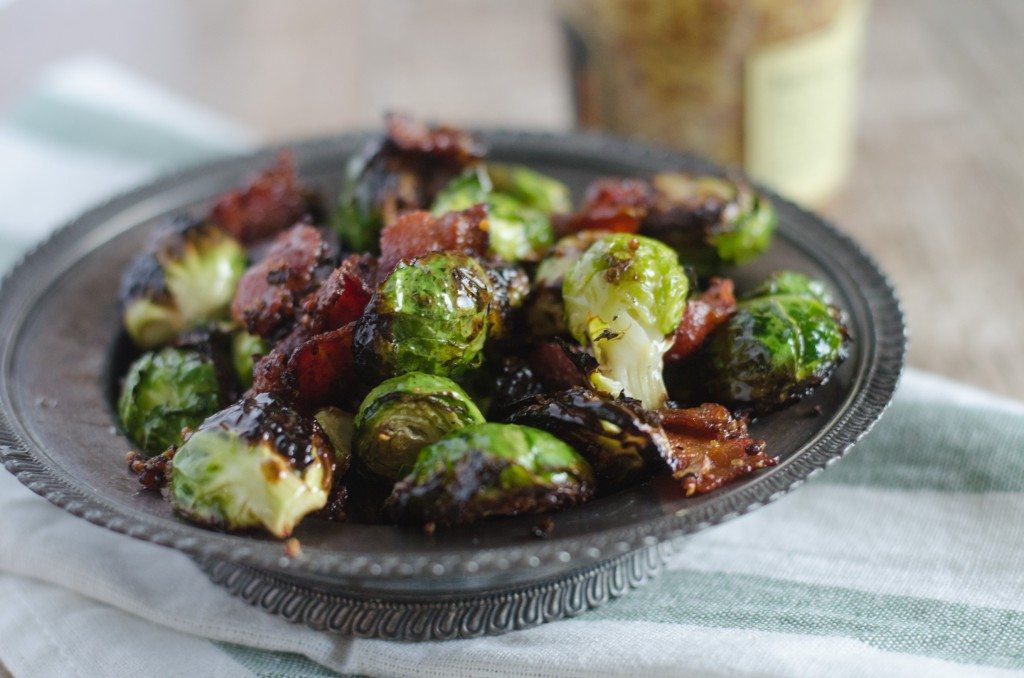 Grilled Brussel Sprouts with Bacon and Mustard | Go Go Go Gourmet @gogogogourmet
