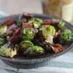 Grilled Brussel Sprouts with Mustard and Bacon | Go Go Go Gourmet @gogogogourmet