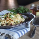 Israeli Couscous with Sun Dried Tomatoes, Basil and Goat Cheese | Go Go Go Gourmet @gogogogourmet