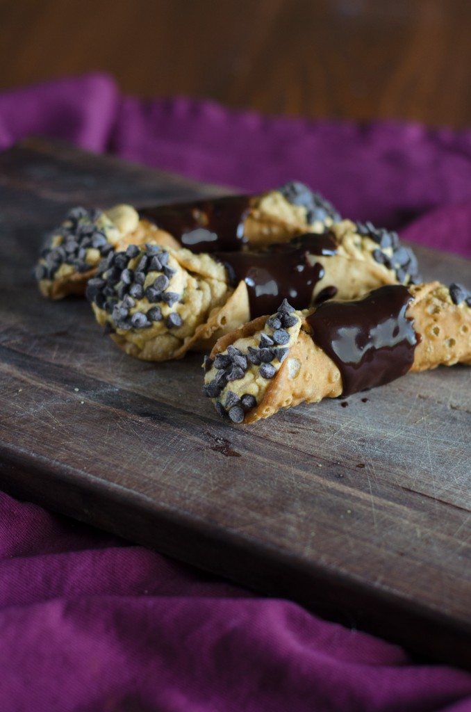 Chocolate Pumpkin Cannoli | Go Go Go Gourmet @gogogogourmet