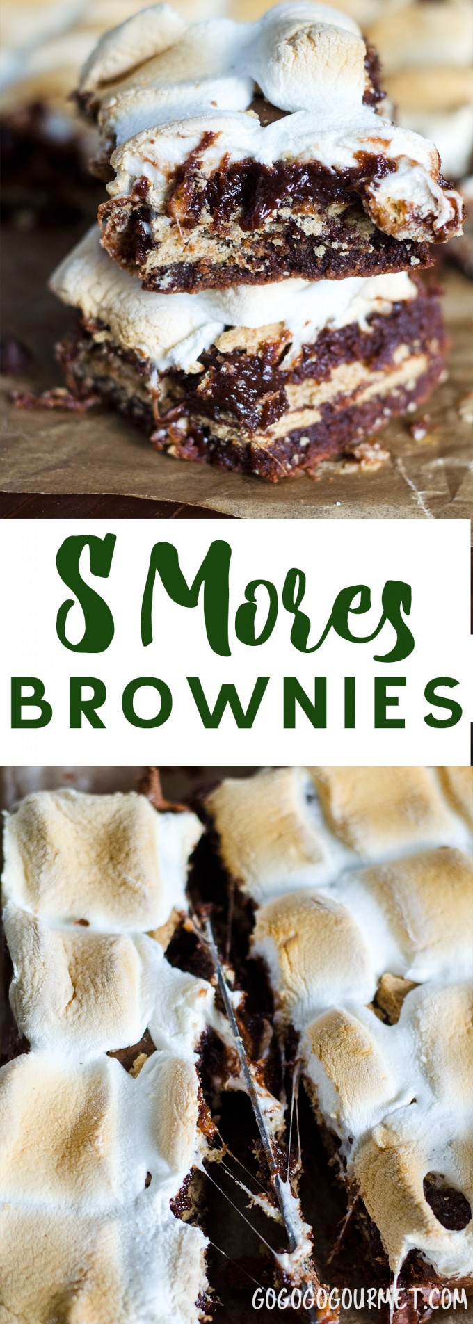 There's no better dessert than an easy dessert, and these S'mores brownies are always gone faster than you can say "Make 'smore' brownies please!" via @gogogogourmet