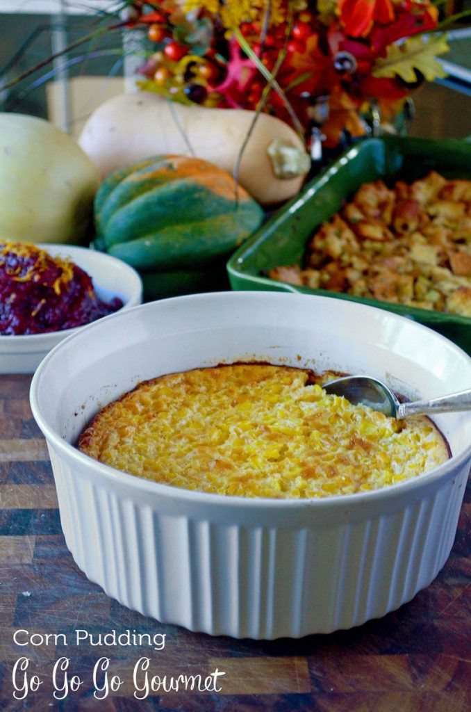 Corn Pudding Thanksgiving | @gogogogourmet