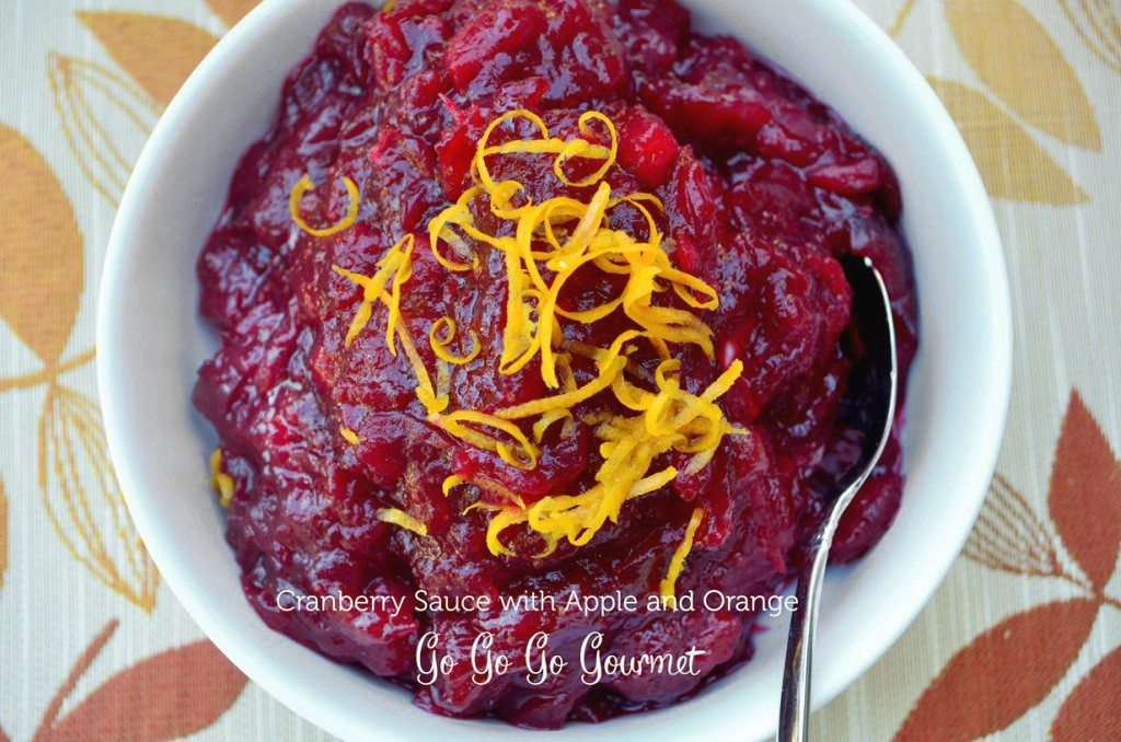 Cranberry Sauce with Apple and Orange | Go Go Go Gourmet @gogogogourmet
