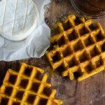 Pumpkin Waffle Sandwiche with Apple Butter and Brie | Go Go Go Gourmet @gogogogourmet