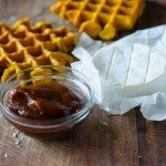 Pumpkin Waffle Sandwiche with Apple Butter and Brie | Go Go Go Gourmet @gogogogourmet