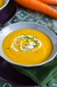 Spicy Roasted Butternut Squash and Carrot Soup | Go Go Go Gourmet @gogogogourmet