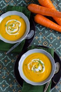 Spicy Roasted Butternut Squash and Carrot Soup | Go Go Go Gourmet @gogogogourmet