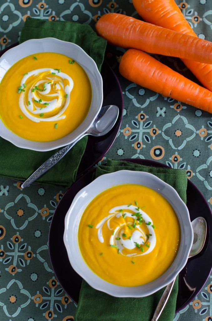 Spicy Roasted Butternut Squash and Carrot Soup | Go Go Go Gourmet @gogogogourmet