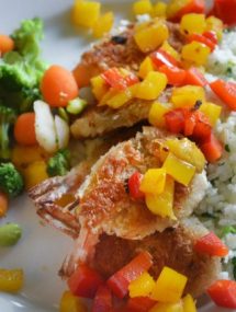 Coconut Shrimp with Mango Bell Pepper Salsa | Go Go Go Gourmet @gogogogourmet