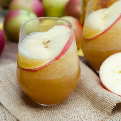 Fire in Ice Apple Cider Fireball Slushie Fall Cocktail Go Go Go Gourmet