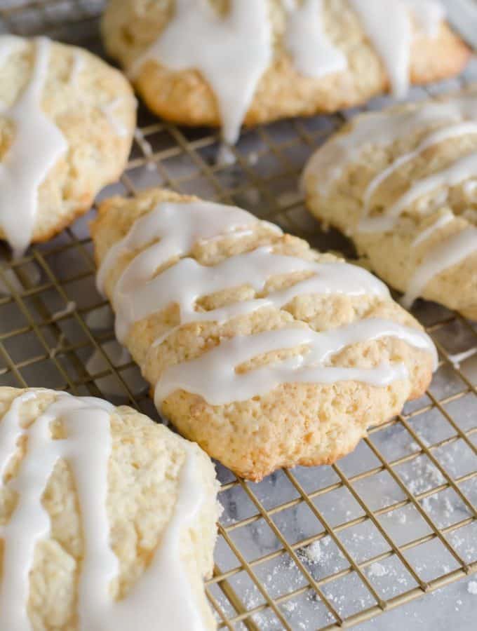 Glazed Lemon Ginger Scones | Go Go Go Gourmet @gogogogourmet