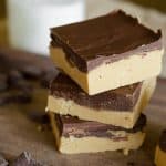 Four ingredients and five minutes are all that it takes to make these No Bake Peanut Butter Bars | Go Go Go Gourmet @gogogogourmet