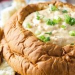 Msg 4 21+ This super easy dip is great for any kind of get together- only a handful of ingredients and a slow cooker! Creamy Lobster Dip on gogogogourmet.com today. #ad #GameDayParty