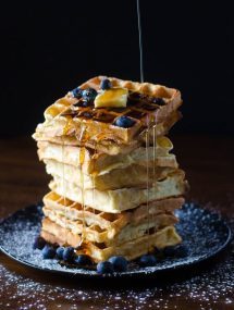 Crispy and light, these Belgian Waffles are the ultimate! Crispy Belgian Waffles | Go Go Go Gourmet @gogogogourmet