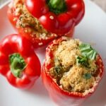 Couscous and Sausage Stuffed Peppers | Go Go Go Gourmet @gogogogourmet