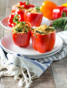 Couscous and Sausage Stuffed Peppers | Go Go Go Gourmet @gogogogourmet