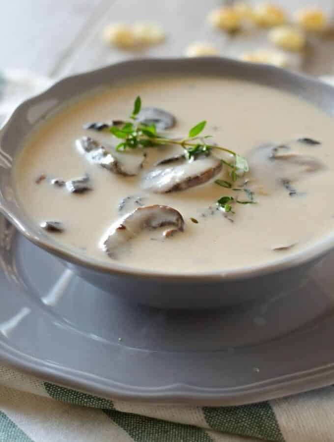 Smooth, creamy, velvety- and EASY! Cream of Mushroom Soup | Go Go Go Gourmet @gogogogourmet