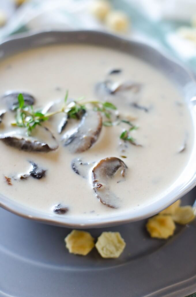 Smooth, creamy, velvety- and EASY! Cream of Mushroom Soup | Go Go Go Gourmet @gogogogourmet