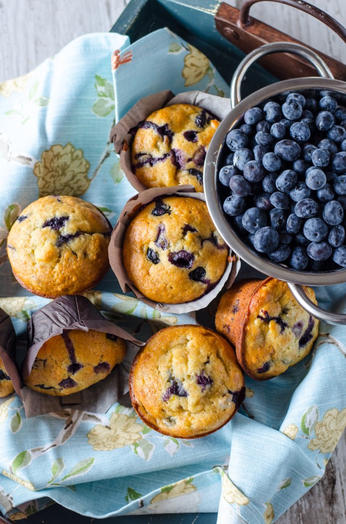 Banana Blueberry Muffins Recipe | @gogogogourmet