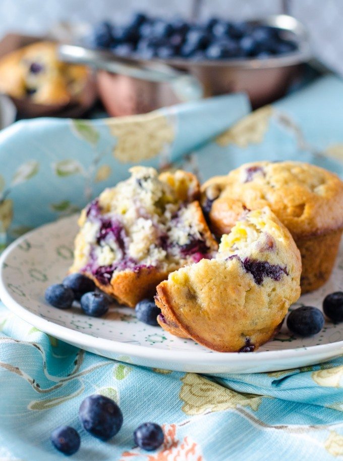 Blueberry Banana Muffins | @gogogogourmet