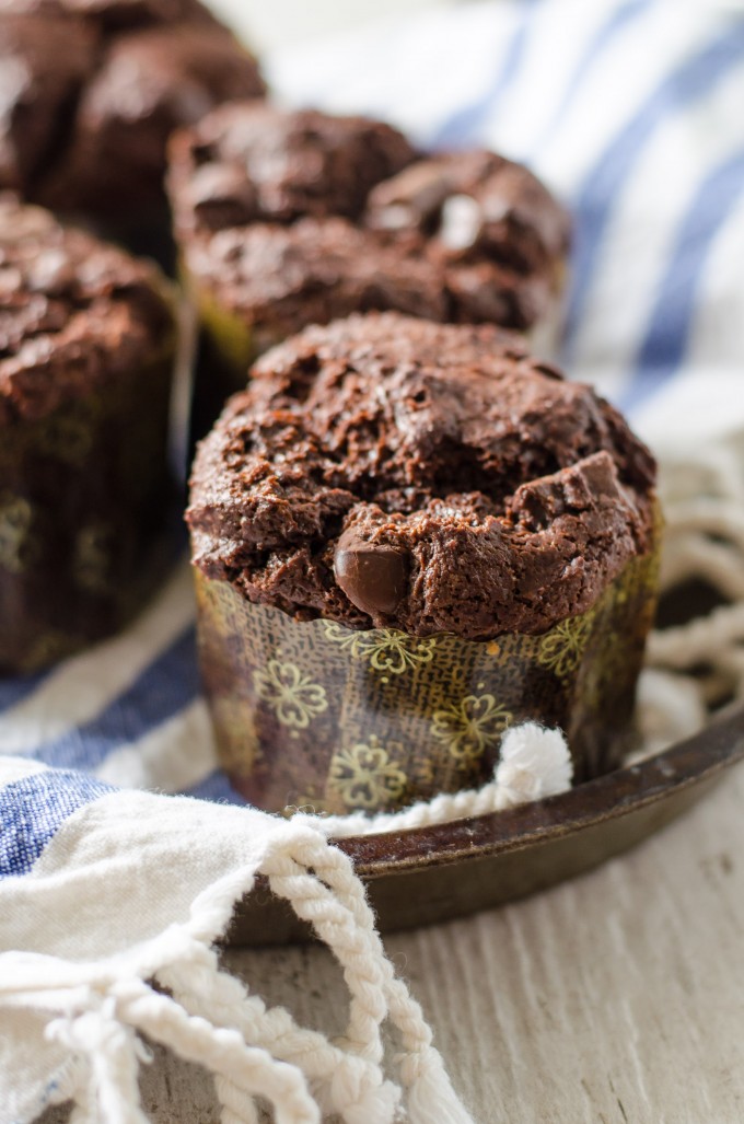 Nutella Triple Chocolate Muffins | Go Go Go Gourmet @gogogogourmet