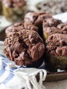 Nutella Triple Chocolate Muffins | Go Go Go Gourmet @gogogogourmet