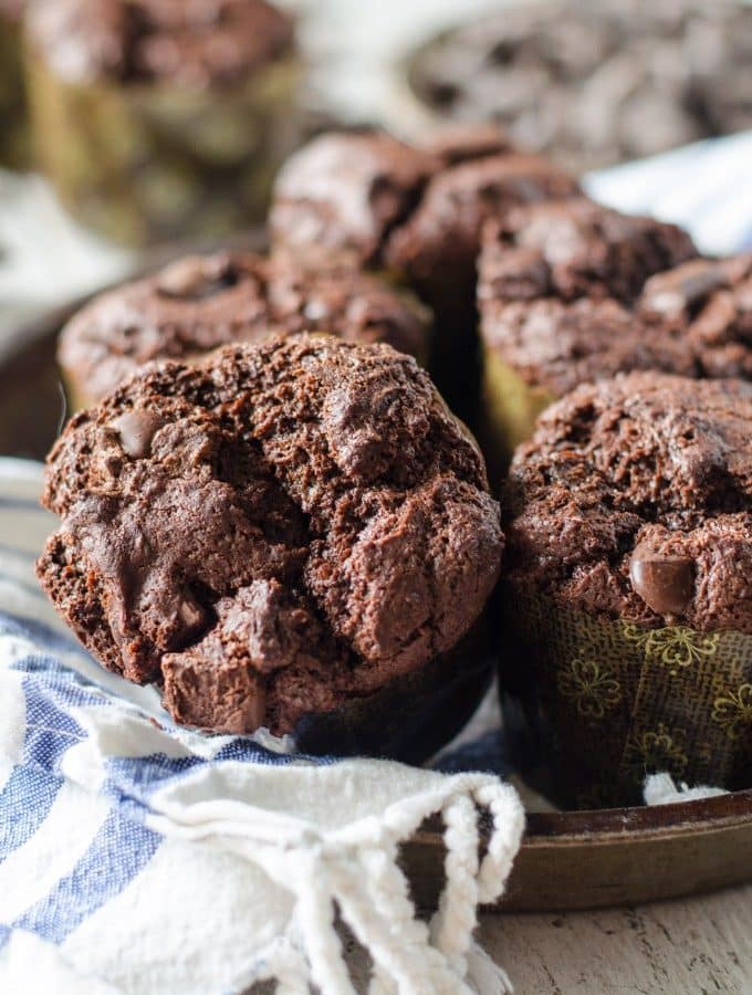 Nutella Triple Chocolate Muffins | Go Go Go Gourmet @gogogogourmet