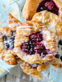 Flaky Danish Pastry using Croissant Dough | Go Go Go Gourmet @gogogogourmet