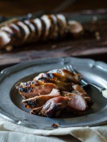 Honey Balsamic Grilled Pork Tenderloin- a super fast, super simple 4-ingredient marinade for the grill! | Go Go Go Gourmet @gogogogourmet