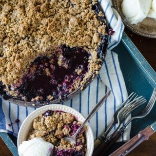 Blueberry Crisp |Go Go Go Gourmet @gogogogourmet