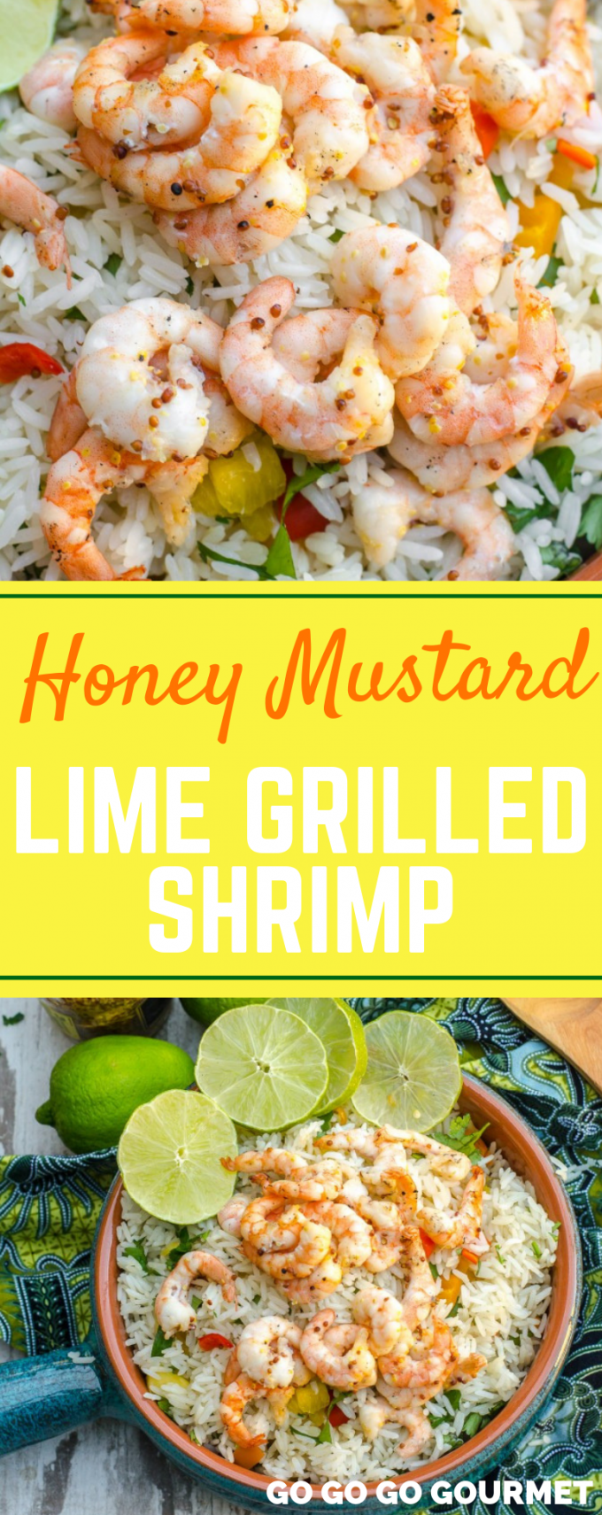 With a marinade of lime, mustard and honey, this Honey Mustard Lime Grilled Shrimp is one of the best easy shrimp recipes. Simply marinade, put them on skewers and throw them right on the grill! #gogogogourmet #honeymustardlimegrilledshrimp #grilledshrimp #limegrilledshrimp #easyshrimprecipes via @gogogogourmet