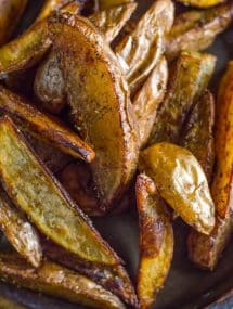 Seasoned Oven Baked Potato Wedges | Go Go Go Gourmet @gogogogourmet
