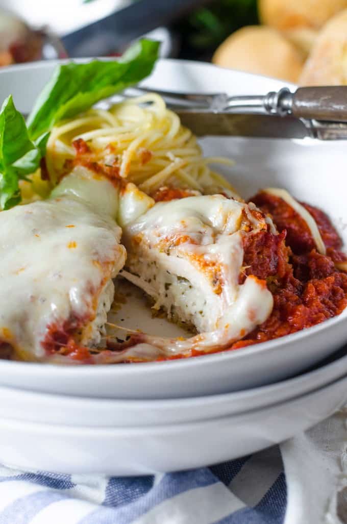 Stuffed Chicken Parmigiana | Go Go Go Gourmet @gogogogourmet