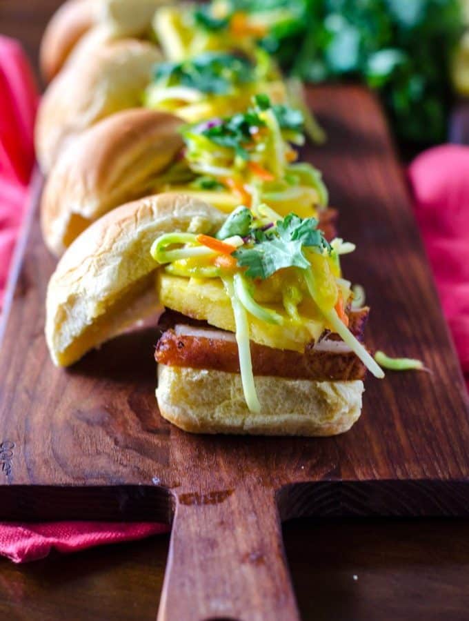 Blackened Pork Belly with Mango Pineapple Slaw | Go Go Go Gourmet @gogogogourmet