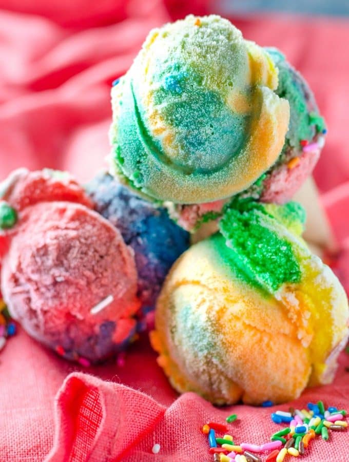 Vanilla Rainbow Ice Cream | Go Go Go Gourmet @gogogogourmet