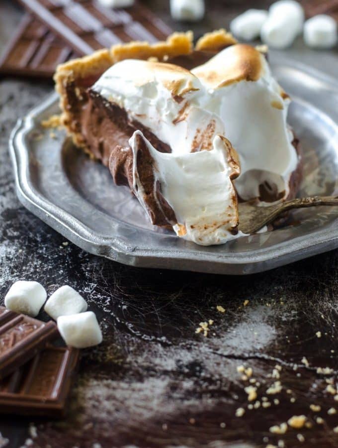 No Bake Smores Pie | Go Go Go Gourmet @gogogogourmet