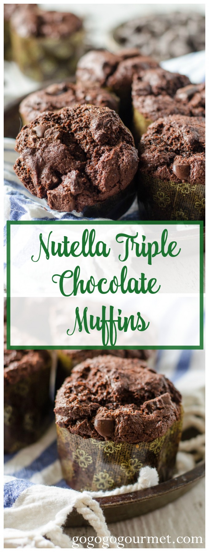 The sweetest way to start your day is with these muffins- you can never have too much chocolate right? Nutella Triple Chocolate Muffins | Go Go Go Gourmet @Go Go Go Gourmet
2d via @gogogogourmet