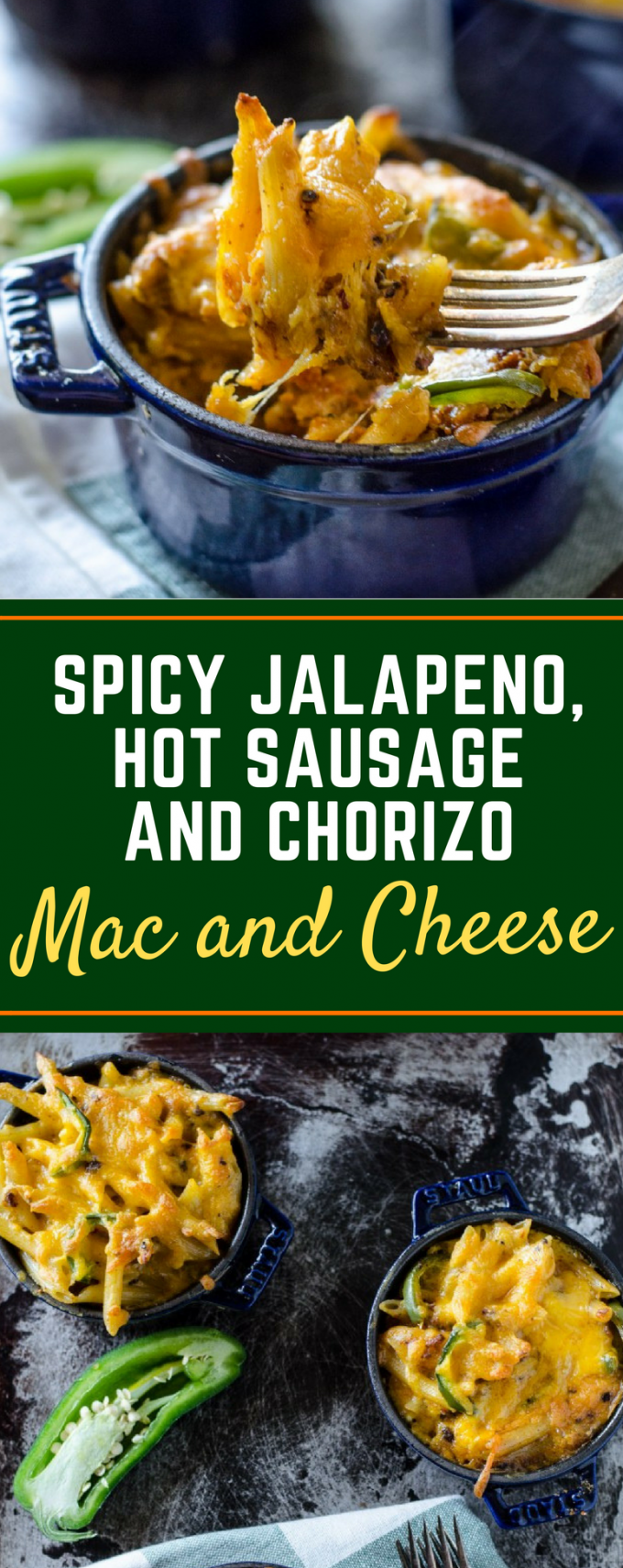 EASY Chorizo Mac and Cheese with Spicy Sausage and Jalapenos!