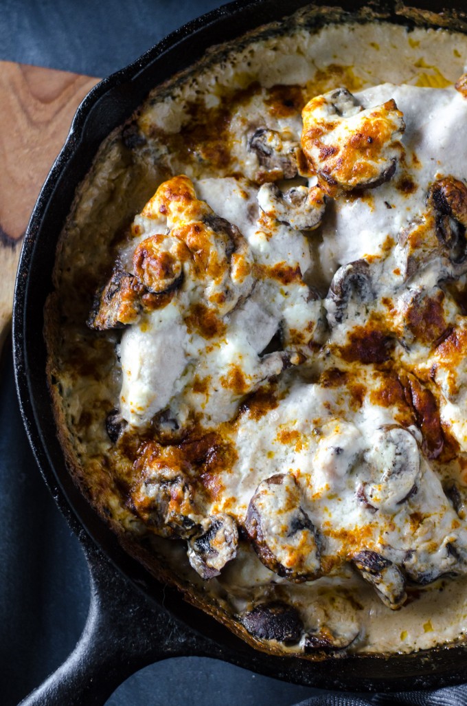 Creamy Chicken Casserole with Mushrooms and Wild Rice @gogogogourmet