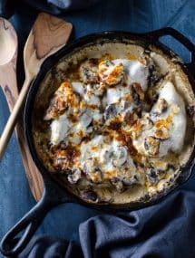 Creamy Chicken Casserole with Mushrooms and Wild Rice @gogogogourmet