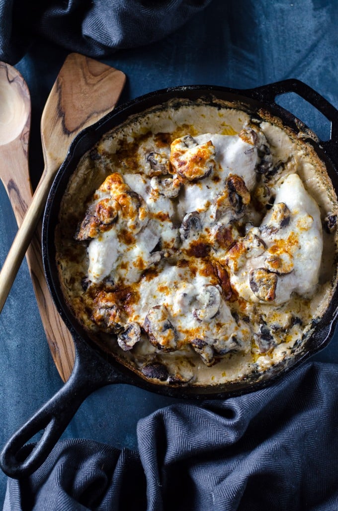 Creamy Chicken Casserole with Mushrooms and Wild Rice @gogogogourmet