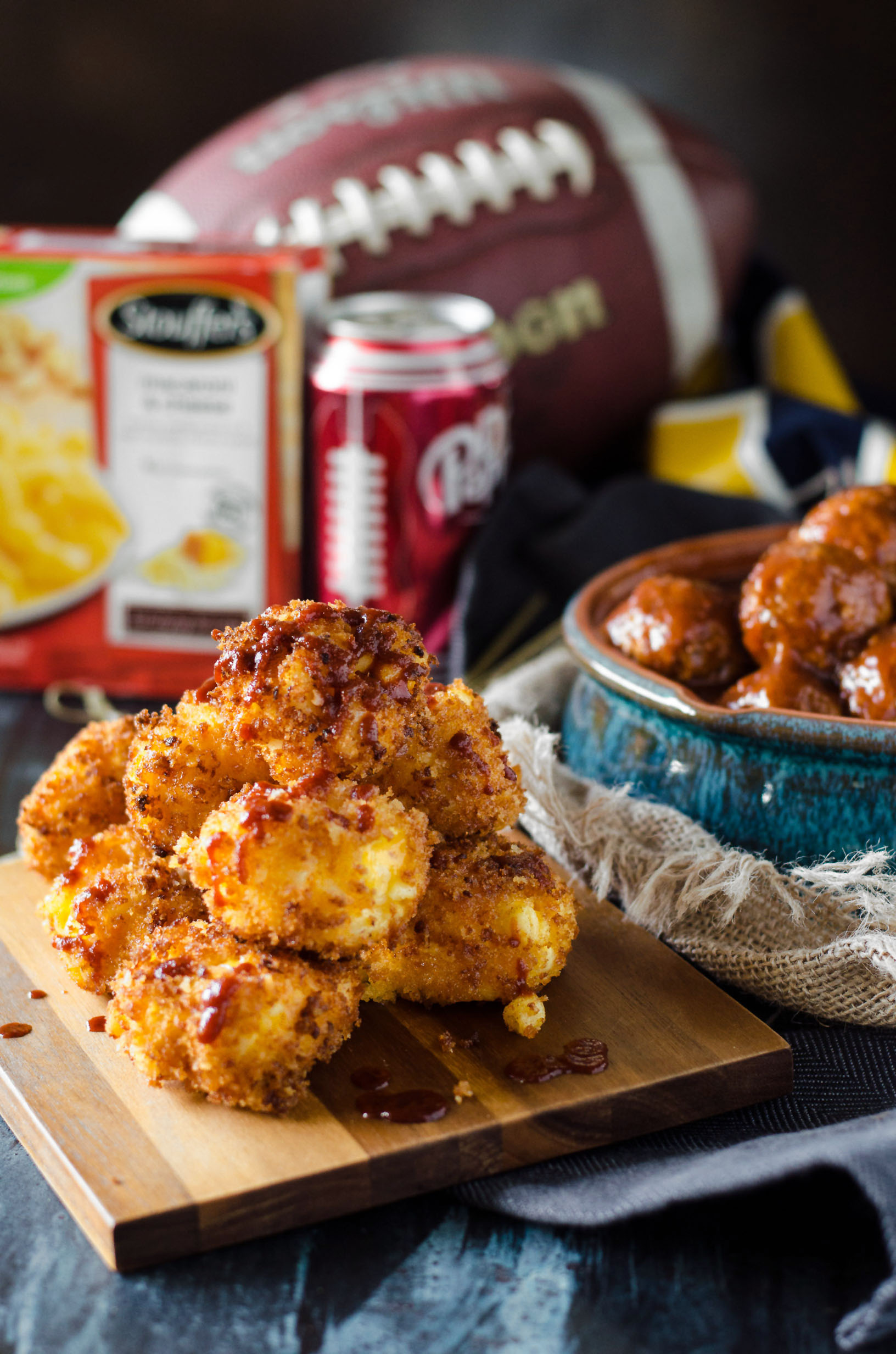 Dr Pepper Meatballs and Sriracha Fried Mac and Cheese Balls | Go Go Go Gourmet @gogogogourmet