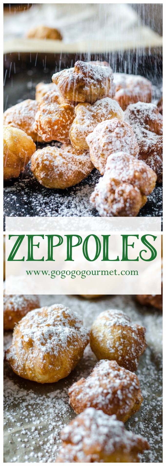 Zeppoles via @gogogogourmet