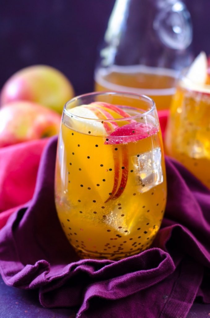 Sparkling Double Apple Cider Fireball Sangria Go Go Go Gourmet